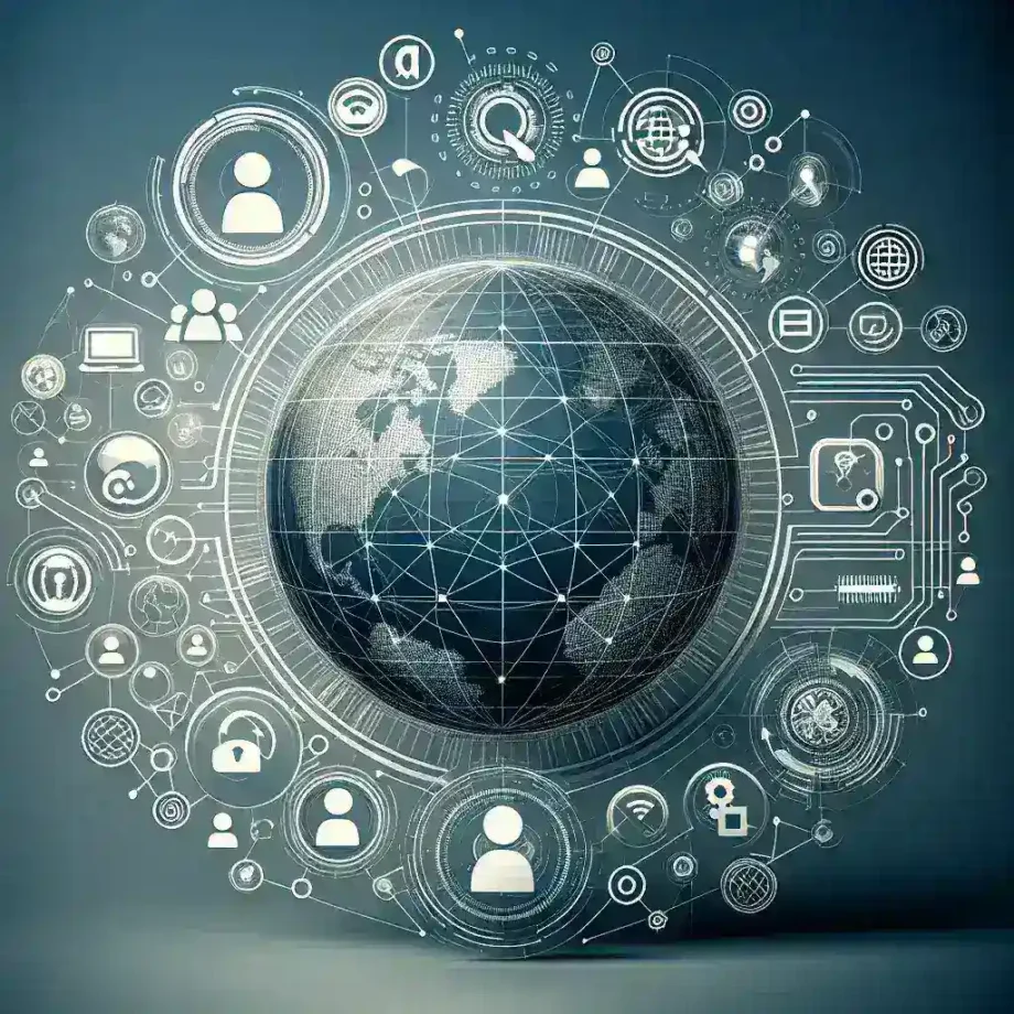 "Últimas noticias de tecnología: una imagen que ilustra avances digitales en internet y redes sociales, mostrando dispositivos modernos y conectividad digital."