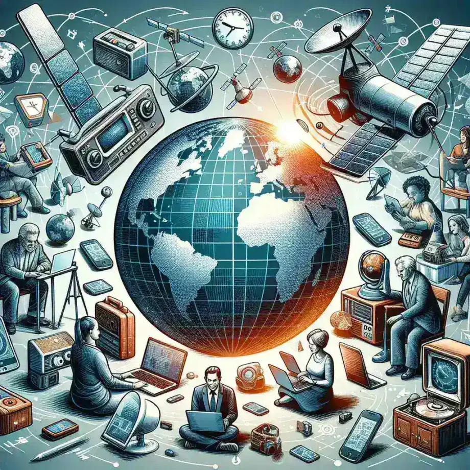 "Imagen ilustrativa de tecnología avanzada en un entorno global, destacando los últimos avances y su impacto en la sociedad, para el artículo de BBC Mundo sobre noticias de tecnología."